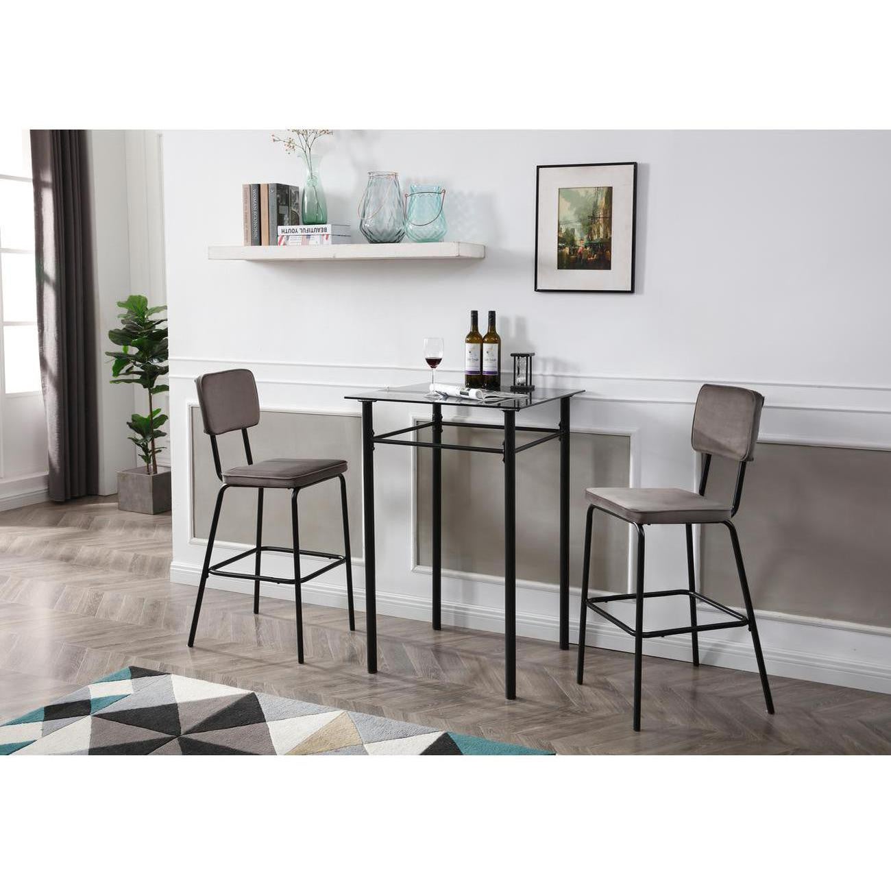 Lot de 2 Tabourets de Bar 