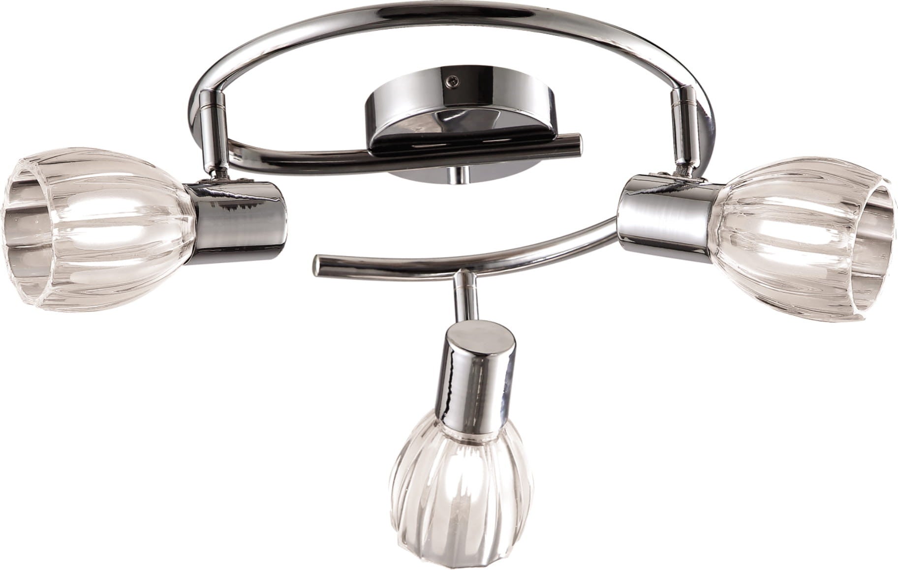 Lampa sufitowa EMBO chromowana przezroczysty 3 x E14 x 40W wym: 19 x 44 x 44 cm Kaja