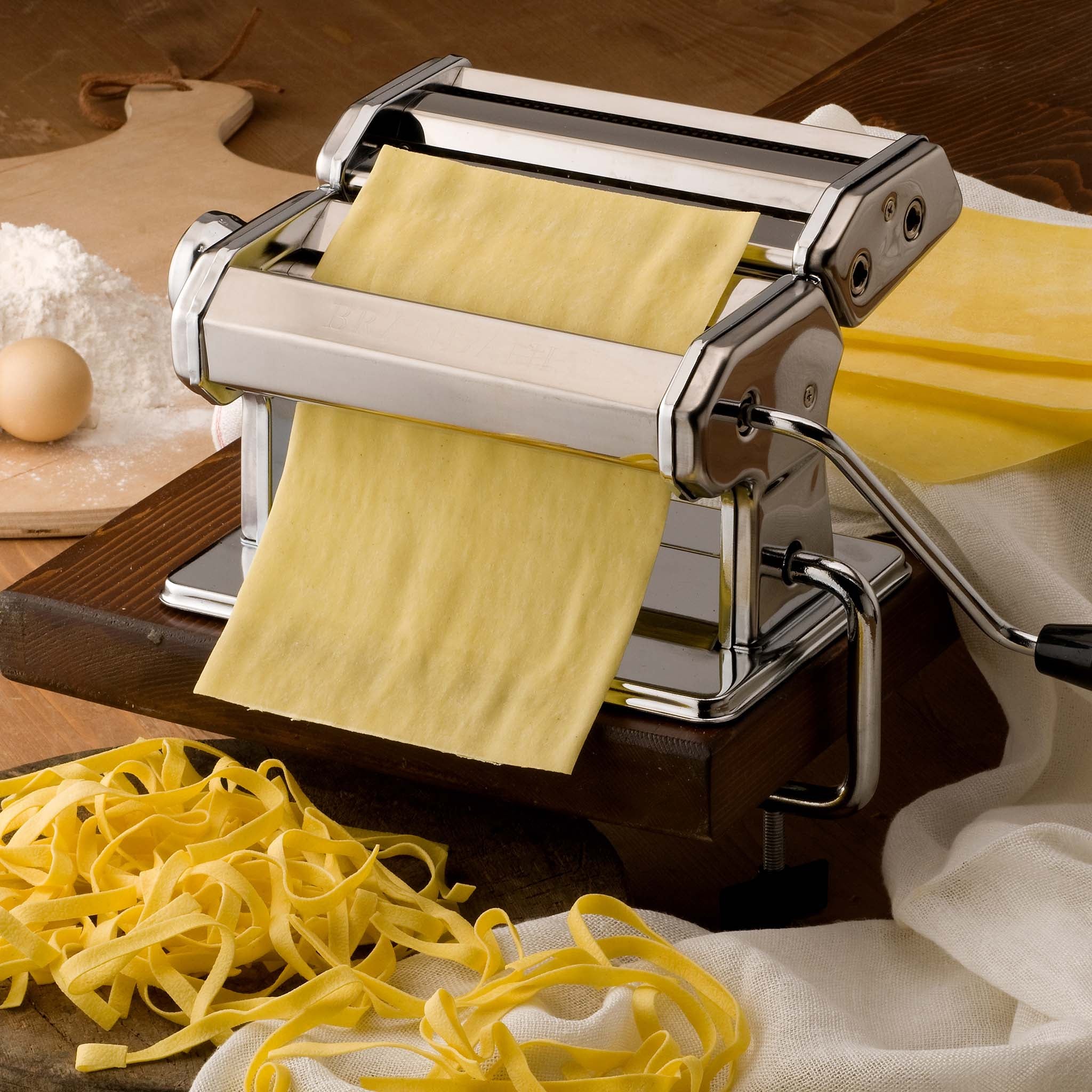 Goshyda Macchina per la Stampa di Pasta per Uso Domestico, Macchina per Pasta Manuale Multiuso con Stampa di Pasta con 5 stampi per Pasta, per Spaghetti di Fettuccine manuali