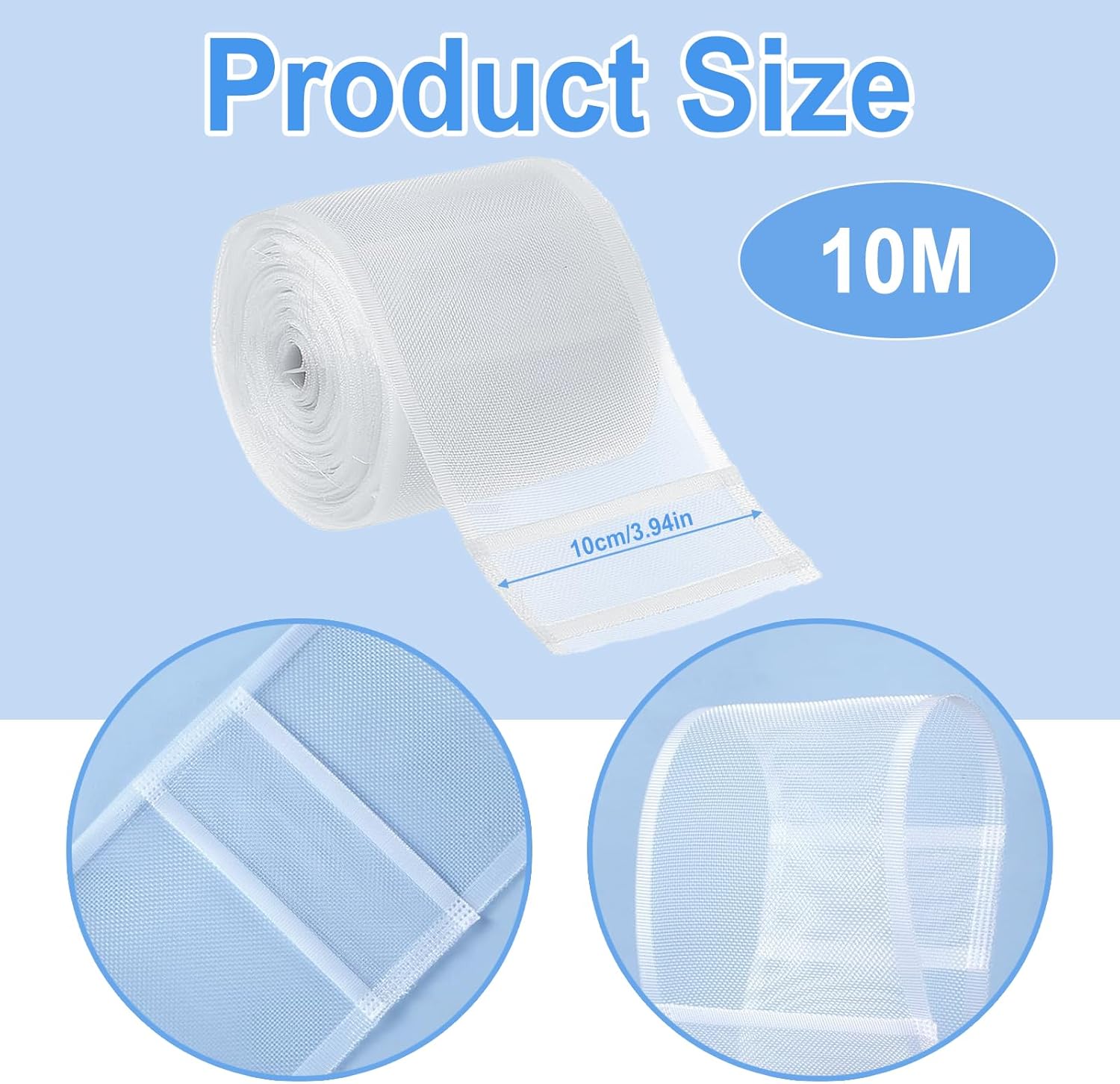 Rufflette pour Rideaux - Ruban à Rideaux - Ruban Fronceur de Rideau - Convient à Toutes Sortes de Styles de, TrèS AdaptéS Aux dans (10 Cm * 10 M) - 3