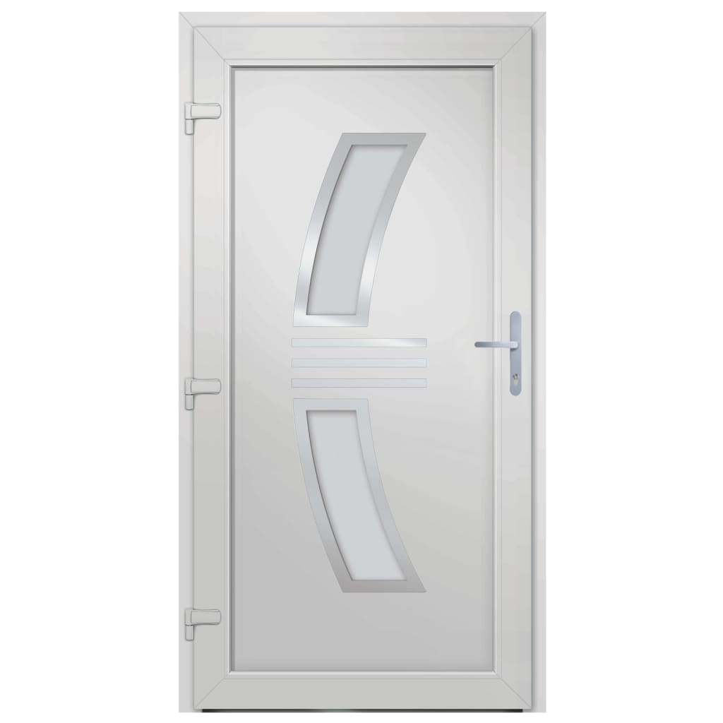 Puerta de entrada antracita 108x200 cm PVC - 4