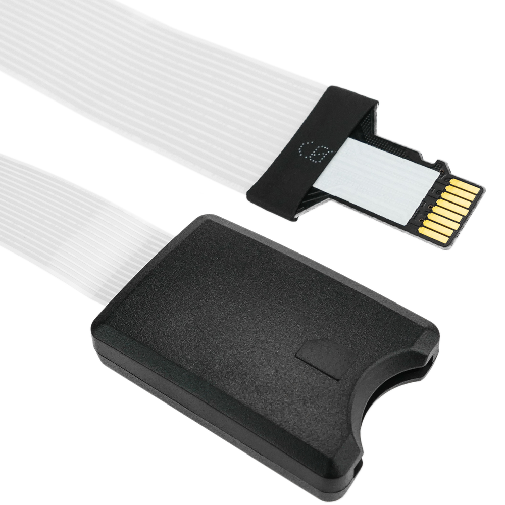 Adaptador de microSD TF a slot de tarjeta SD SDHC SDXC con cable plano ...