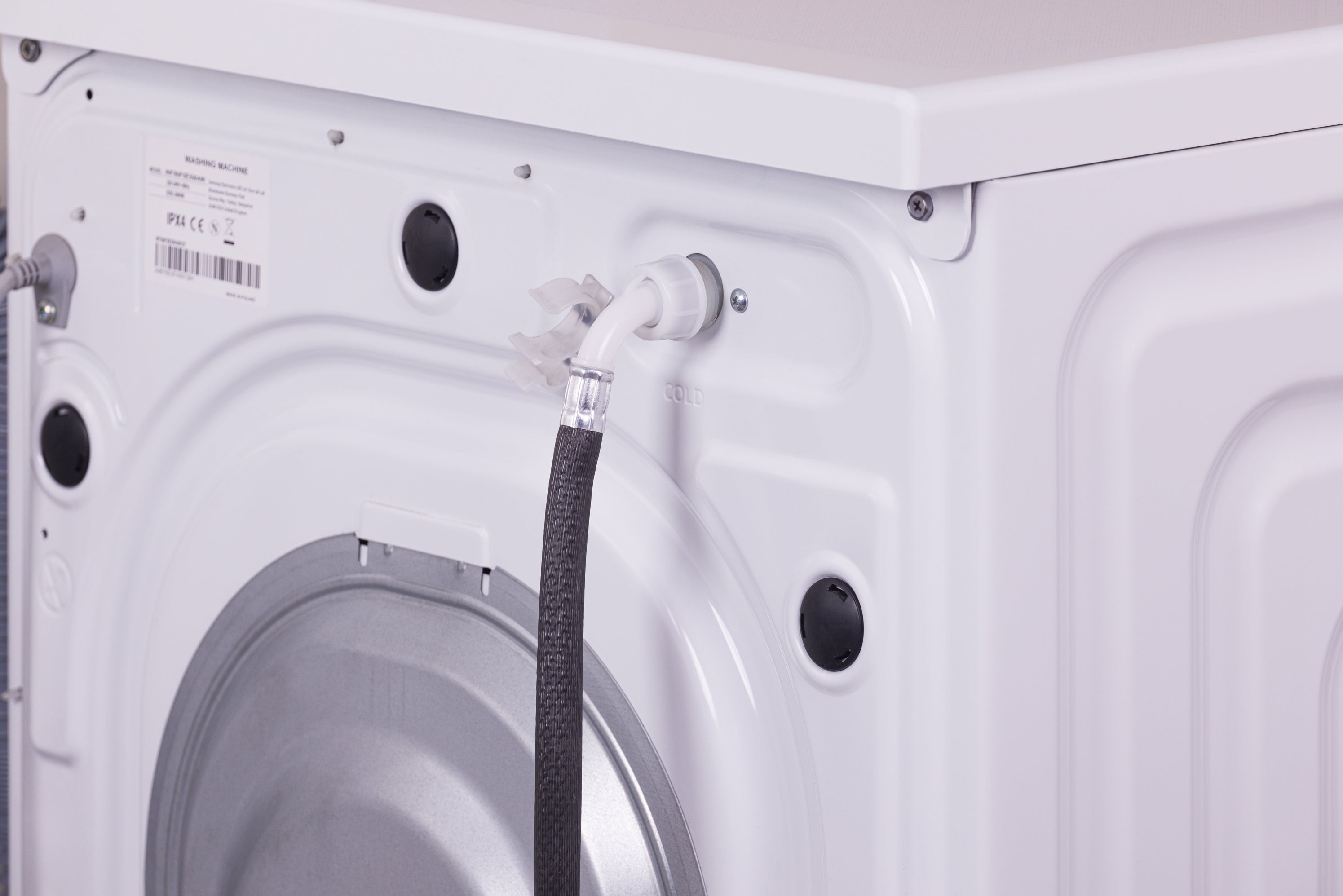 Tubo para máquina de lavar roupa com cotovelo, fêmea - fêmea 3/4 ' - Comprimento de 2,00 metros Quick Plomberie - 3