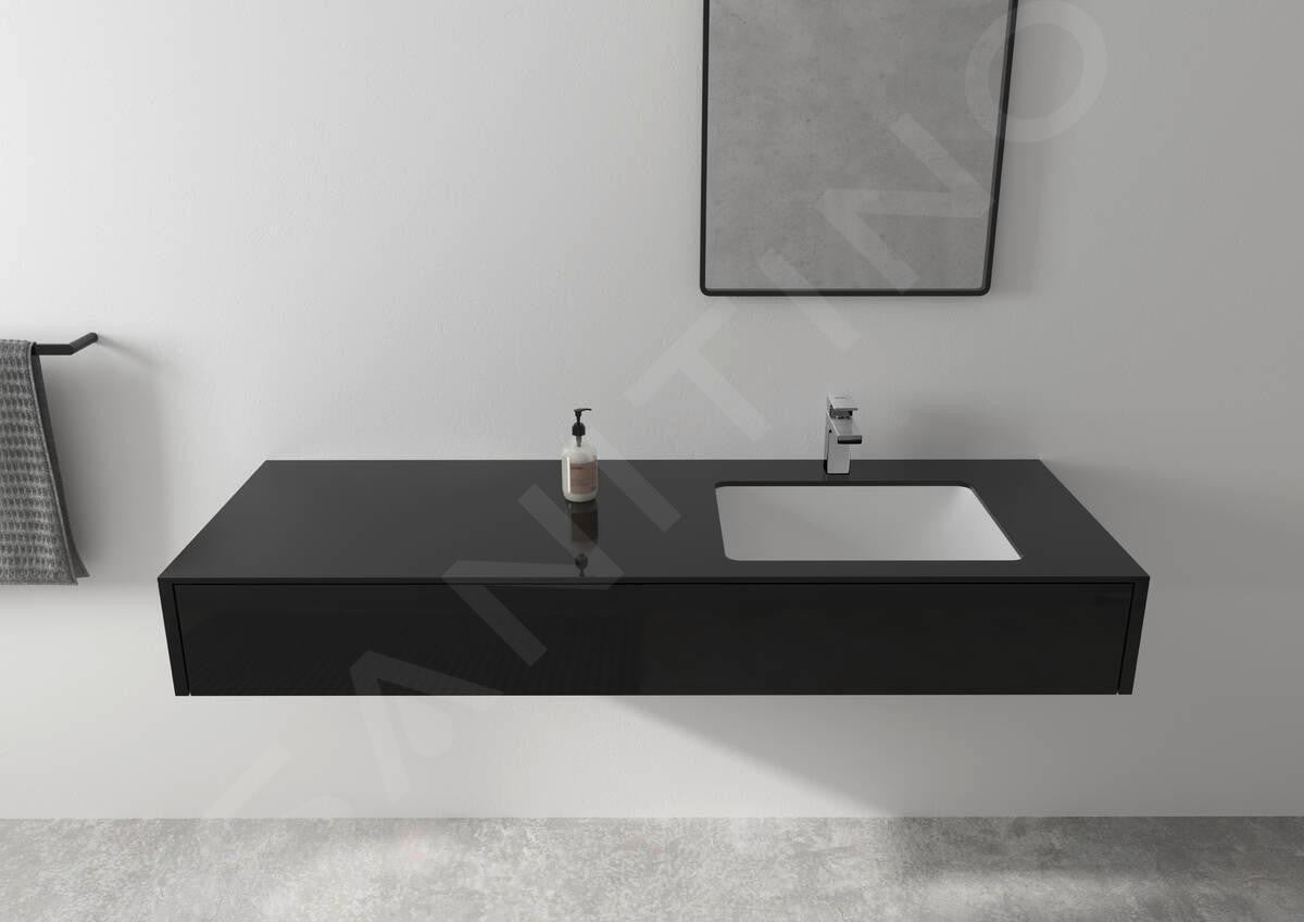 Mitigeur lavabo HANSGROHE Vernis Shape 100 Noir mat avec tirette et vidage synthétique - 10