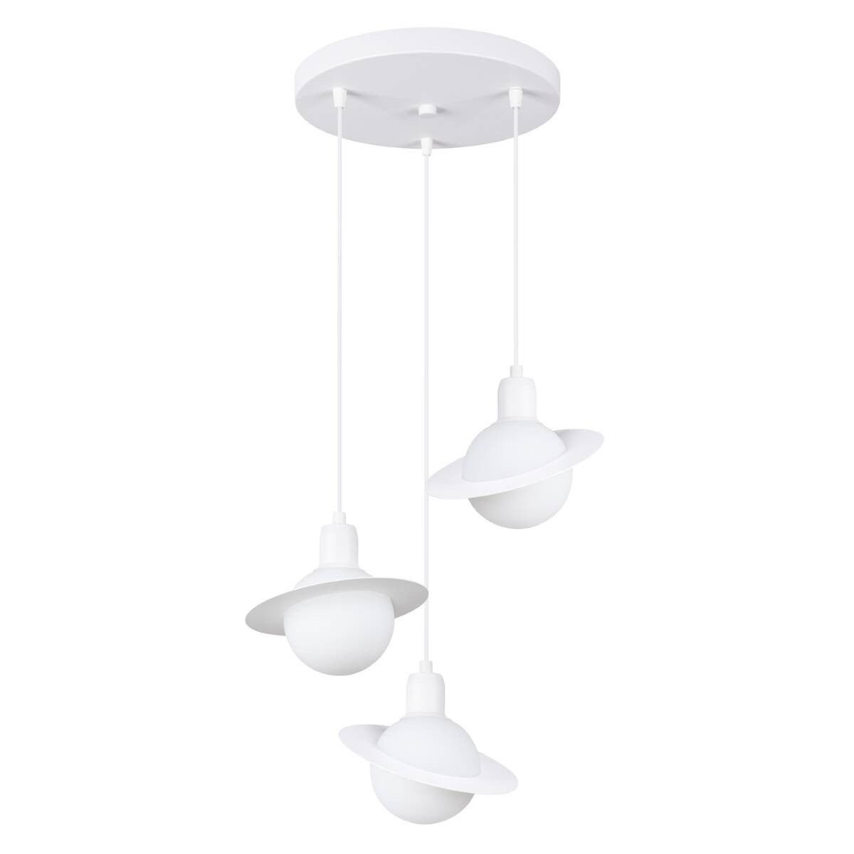 Lampa wisząca Hyperion biała 3xG9x8W wym: 120 x 32 x 32 cm metal Sollux Lighting