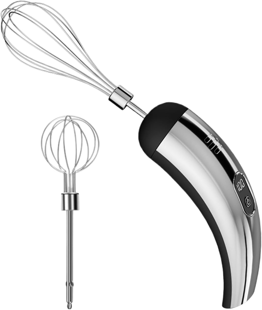Batteur Électrique Sans Fil Portable - Fouet Électrique Rechargeable USB 3 Vitesses Pour Cuisine (Blanc)