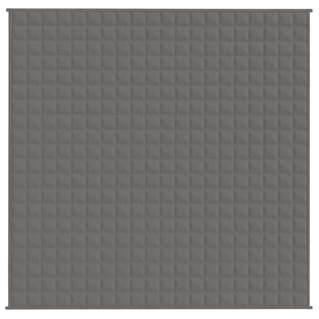 Couverture lestée Gris 200x200 cm 9 kg Tissu vidaXL - 4