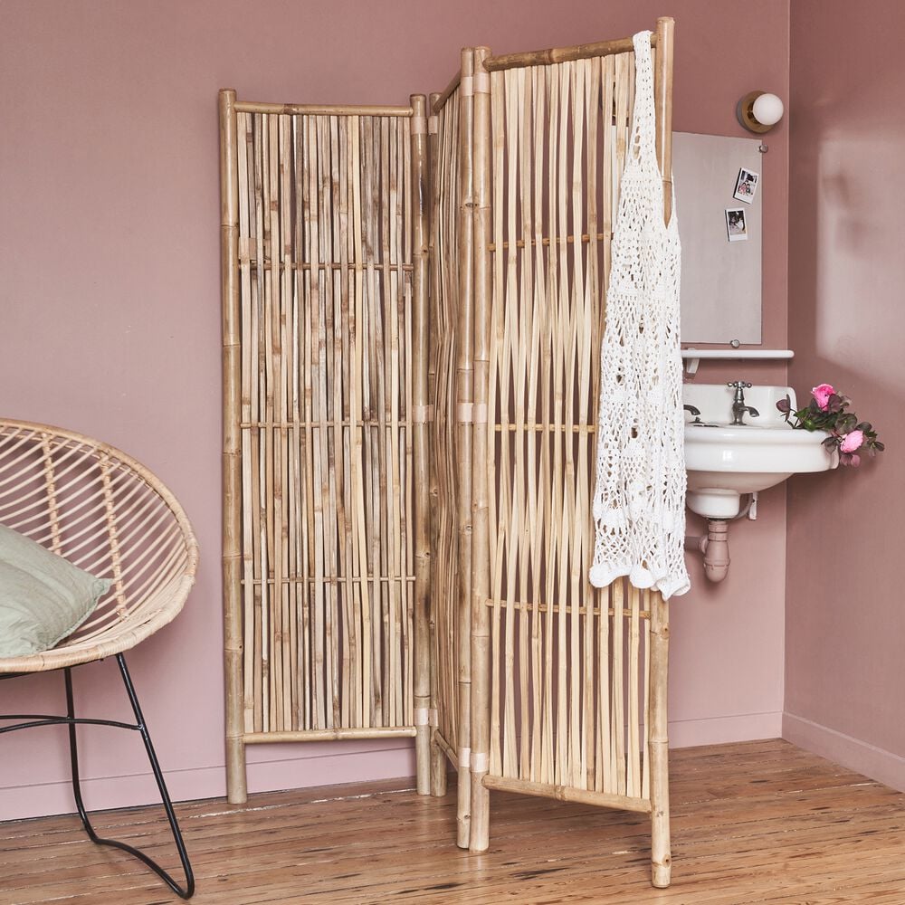 Paravent Bambou Naturel DRISS ALINEA - larg139 x H160 cm - 2
