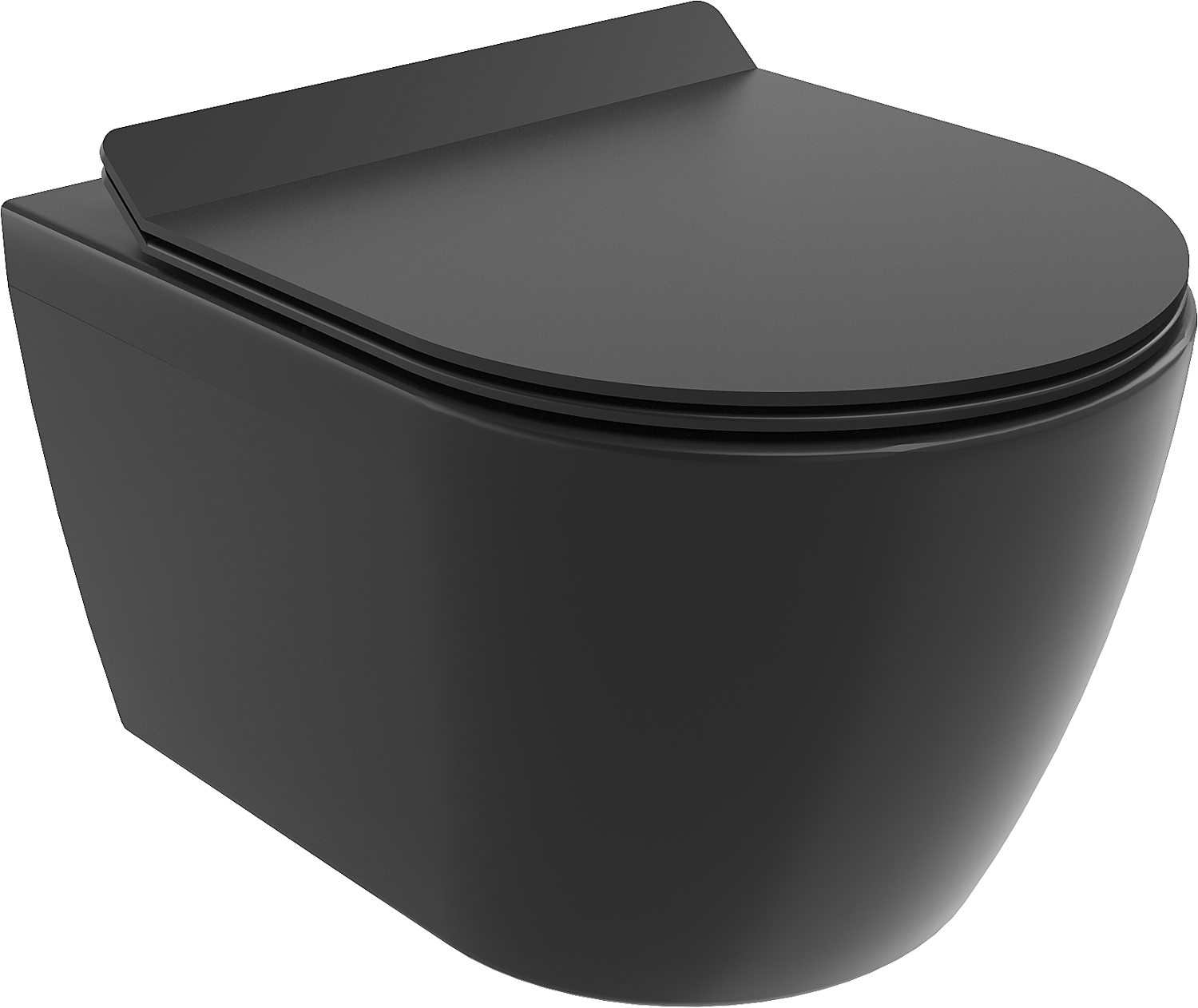 Mexen Carmen miska wc Rimless z deską wolnoopadającą slim, duroplast, czarna mat - 30880185