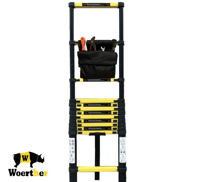 Sac porte outils tissu pour échelles et escabeau télescopiques Woerther
