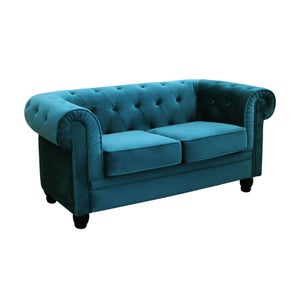Milani Home Divano 2 Posti Vintage In Ecopelle - Stile Chesterfield Inglese - Misure 152x74x82 Cm Per Salotto Moderno - 3