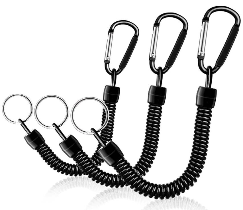 2PCS Porte Clé Retractable, Porte Badge Enrouleur Mousqueton Porte Clé 2PCS Porte Clé Retractable, Porte Badge Enrouleur Mousqueton Porte Clé
