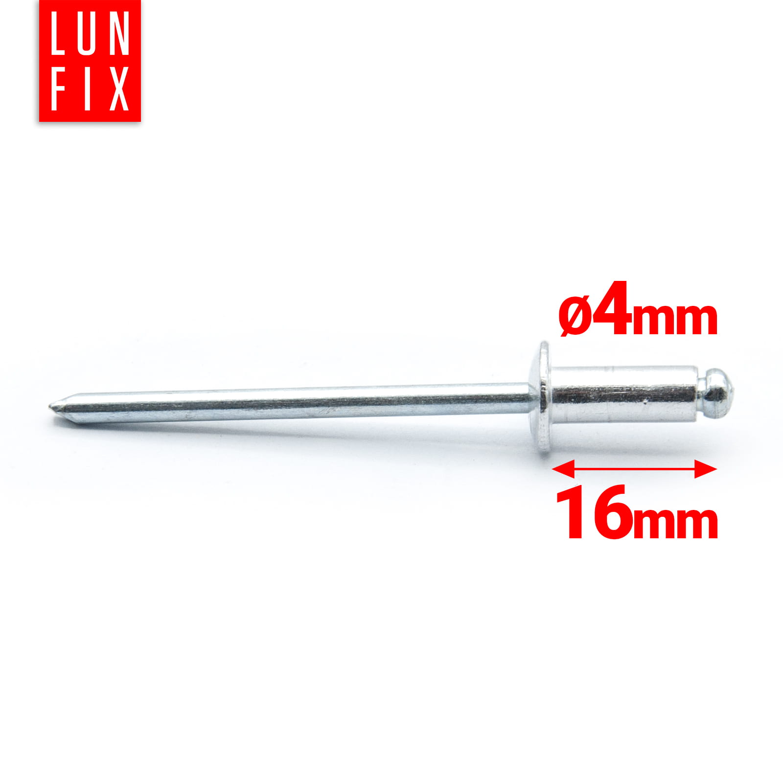 Nity zrywalne aluminiowo-stalowe DIN 7337 4x16 50szt.