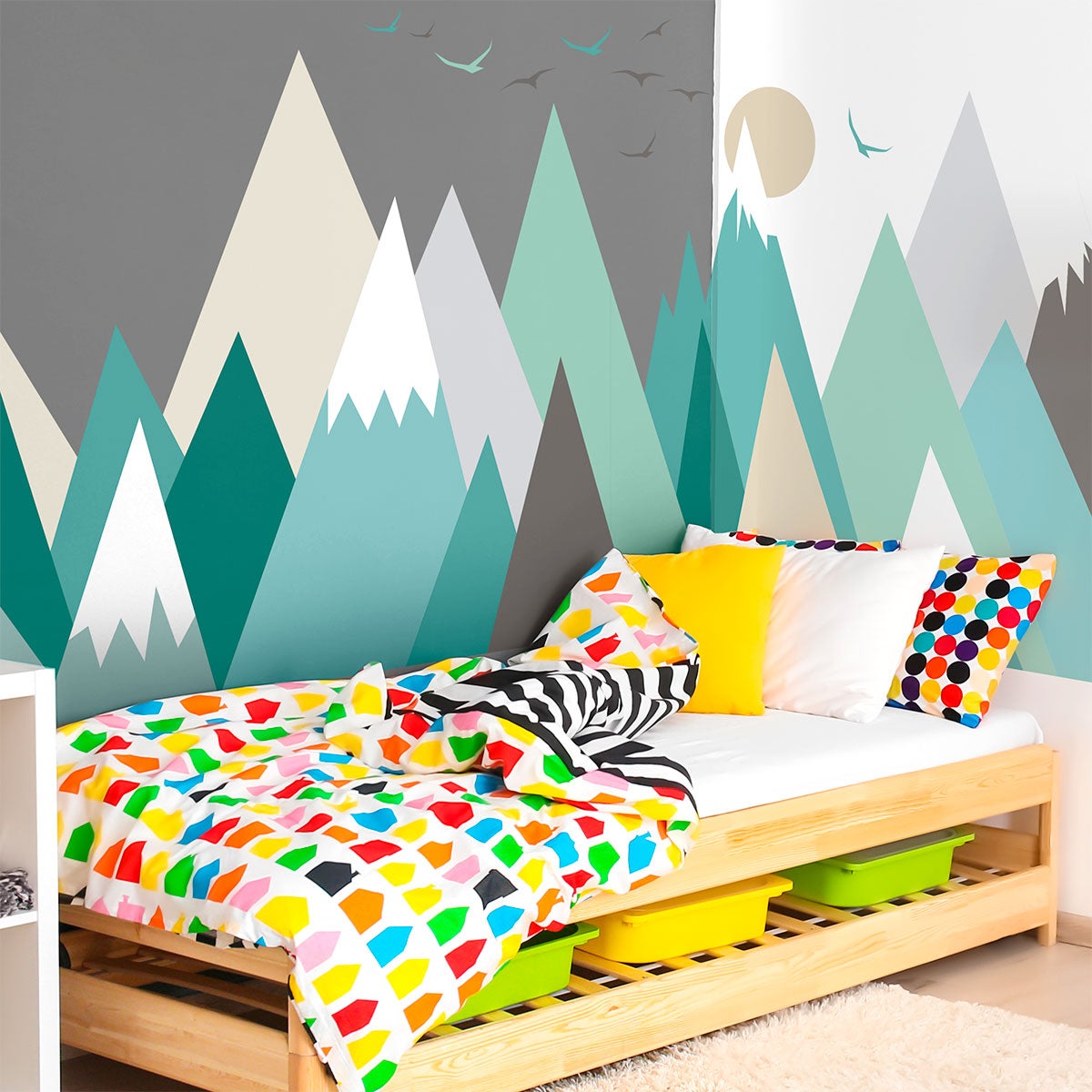 Adesivo bambino di montagna scandinavo weska - Sticker adesivo - adesivi murali - 90x135cm - 3