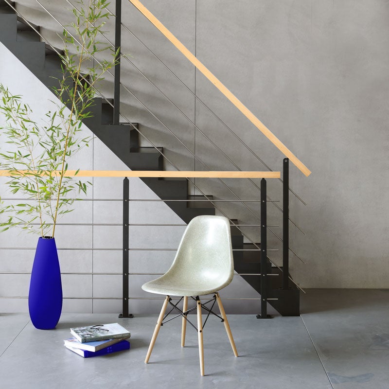 Kit garde-corps acier noir 4m pose à plat avec main courante hêtre, Universo KORDO - 2