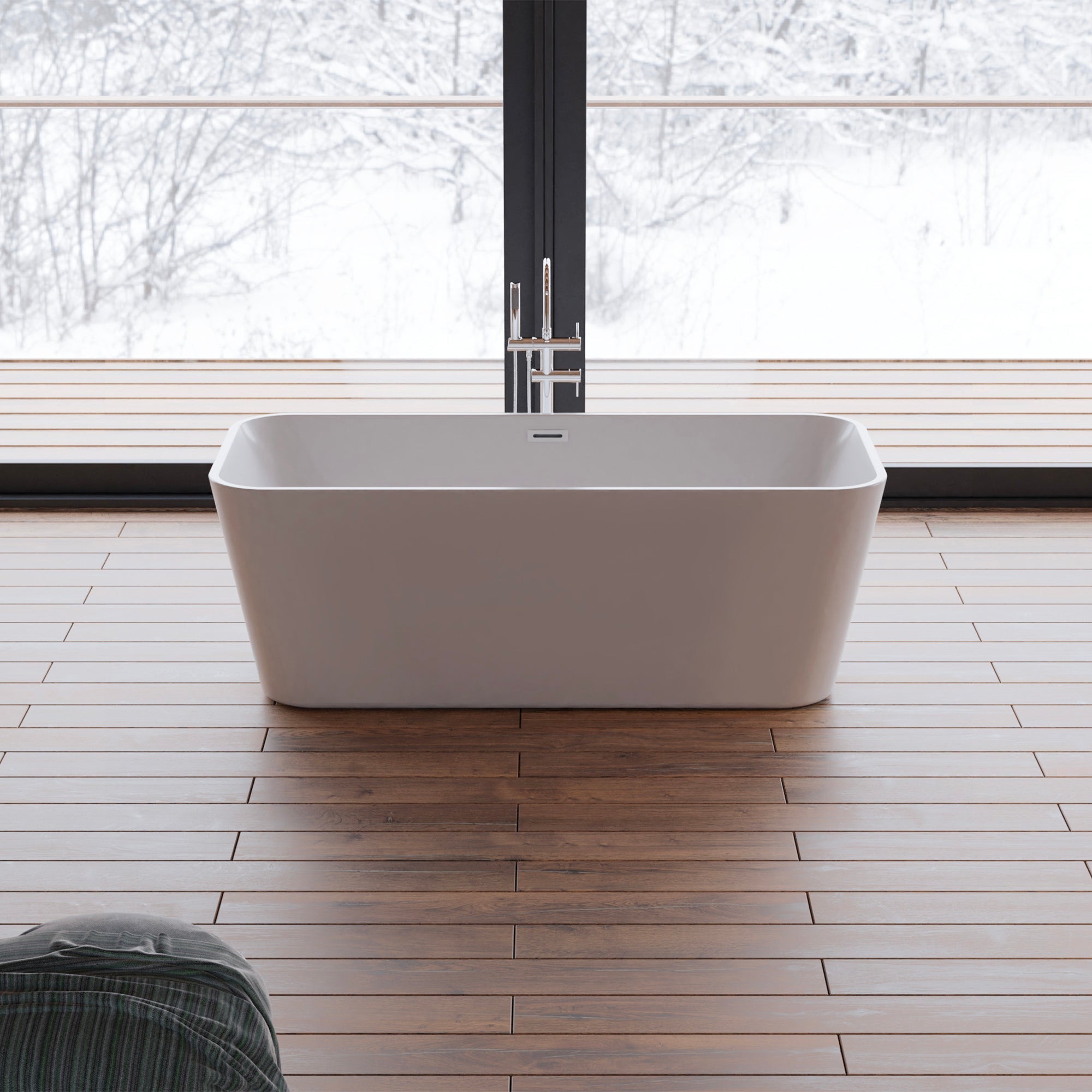 Baignoire Ilot Stellar 170 blanche 170 x75 x56 cm, by SPALINA - 8