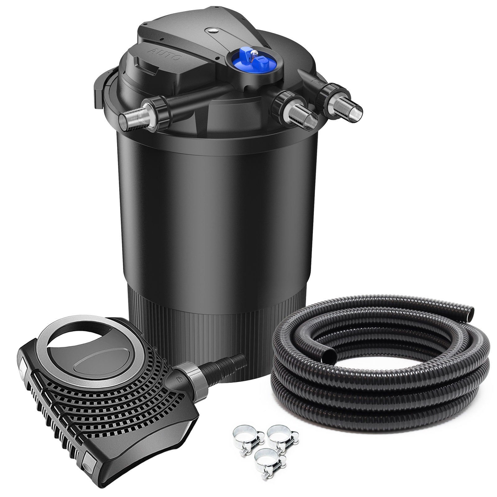 Kit Filtration Bassin SunSun 6000L - Filtre Pression + UV + Pompe 3000L/h