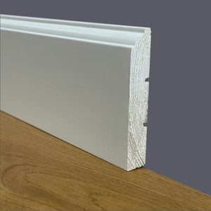 Battiscopa In MDF Bianco 80x15mm - Zoccolino Ducale, Fibra Legno Compatta, 96ml - Foto 3