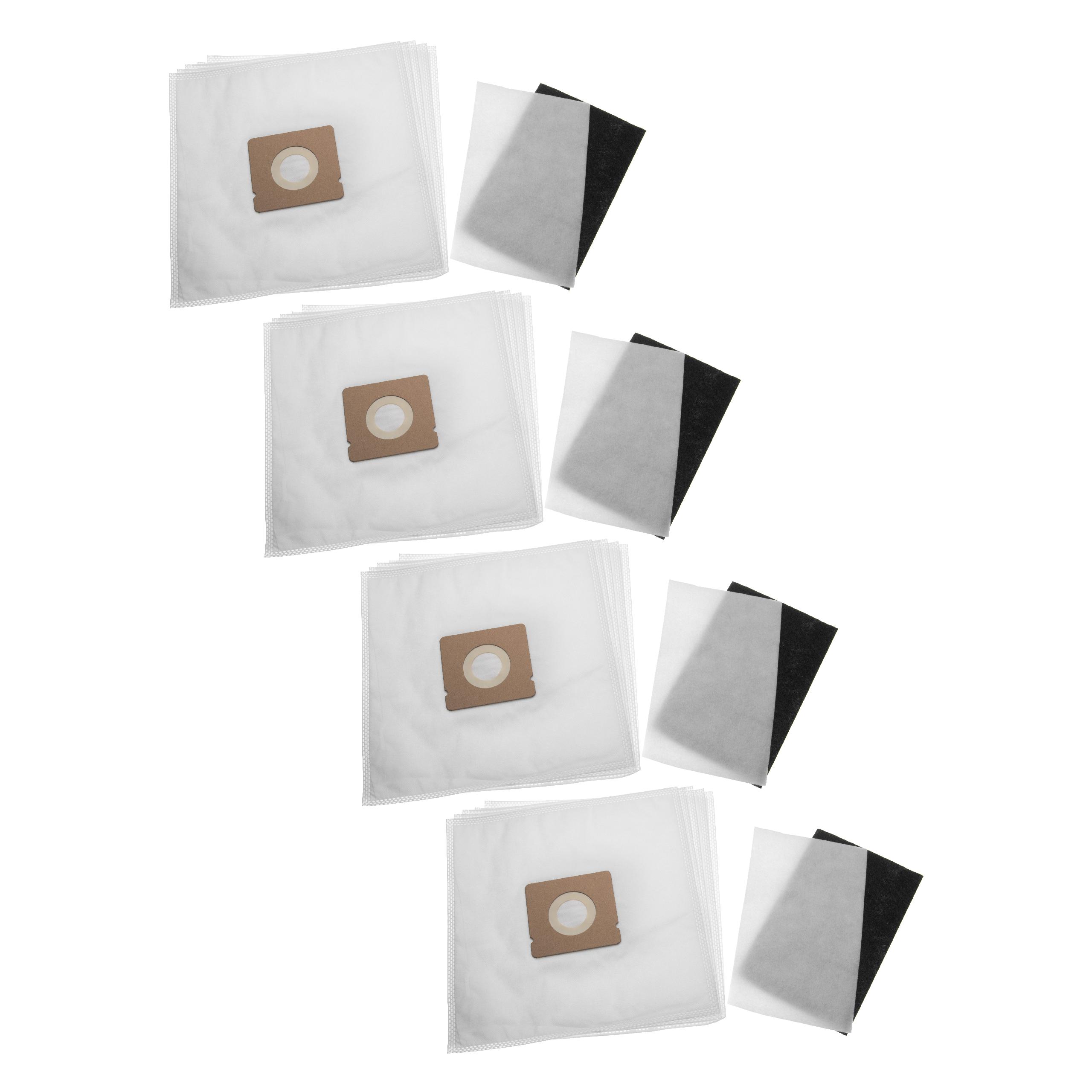 vhbw Lot de sacs (microfibres non tissées) + filtre avec 24 pièces compatible avec Moulinex MO154501/4Q0, MO155501/4Q0, MO182301/4Q0 aspirateur - 3