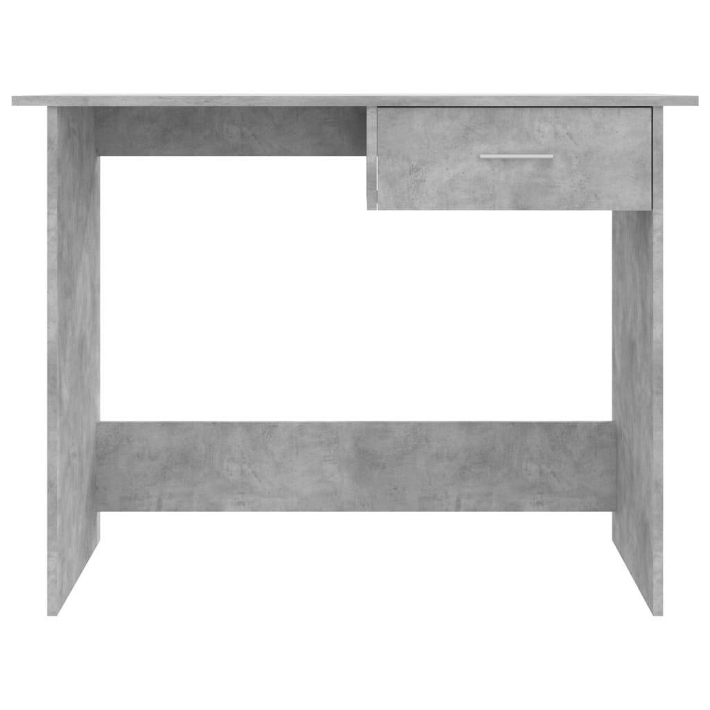 Maison Exclusive - Bureau Gris béton 100x50x76 cm Bois d’ingénierie - 4