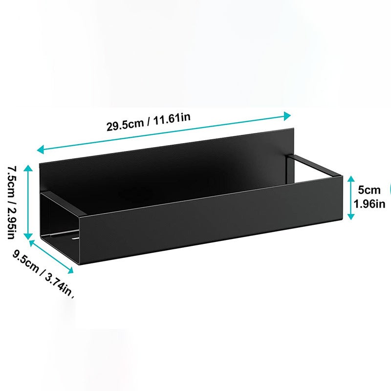 Ripiano Magnetico Per Frigorifero 38x19x10cm, Acciaio, 400g – Organizzatore Da Lato Con Magneti Potenti Per Cucina E Armadietti