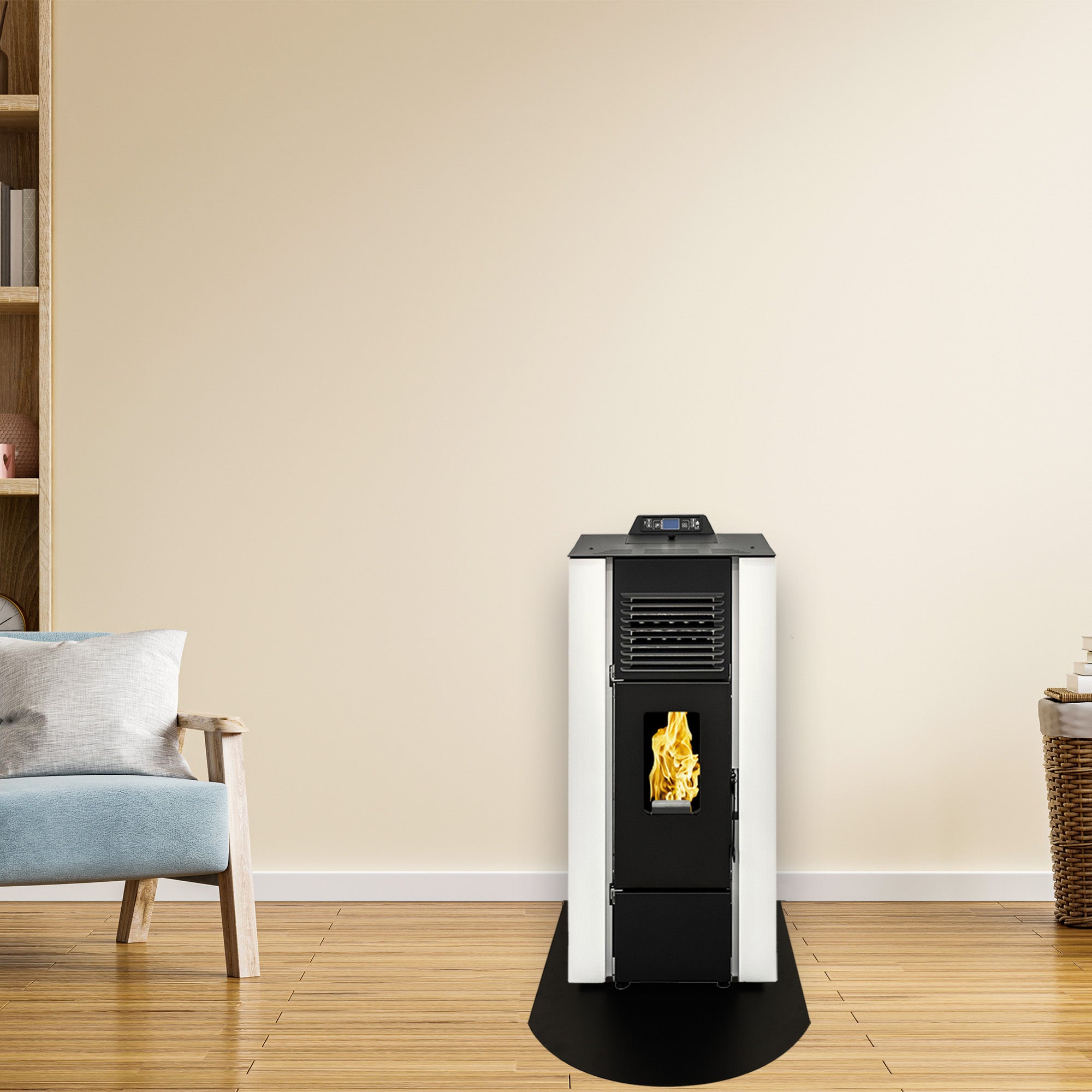 Protecteur de Sol 60x80 cm sous Poêle à Bois et à Granulés Sannover - 2