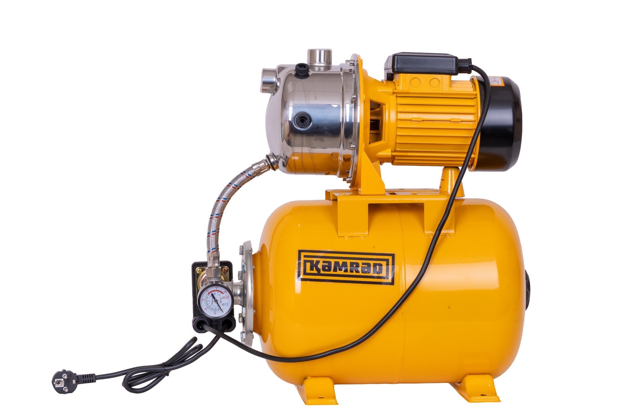 Hidrofor KAMRAD 800W cu Vas 24L si Cap Inox, Debit 3200 l/h, adancime max 9m