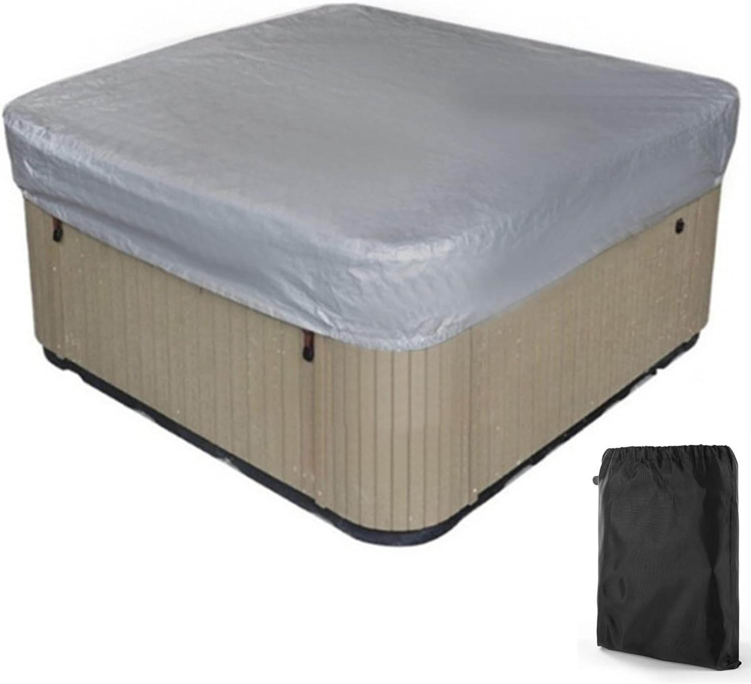 Couvercle De Bain à Remous Rond, 145 Cm Couverture De Spa Gonflable