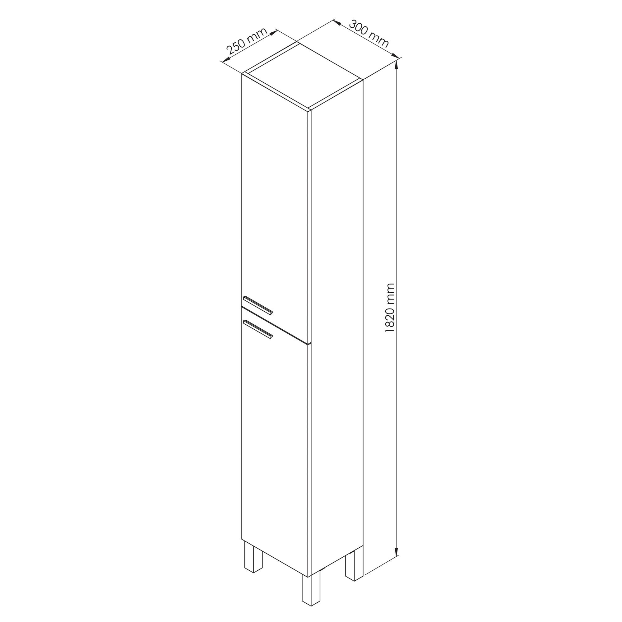 ONDEE ZEN - Colonne de rangement à poser AKTIVA - 30cm - Blanc - Mélaminé - Livré en kit - 3