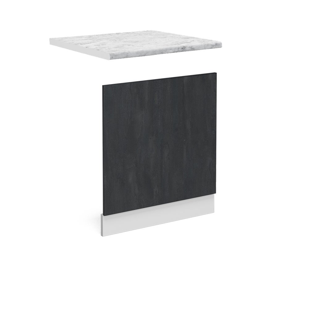 Vicco Panel przedni R-Line, Czarny beton, 60 cm BP Marmur
