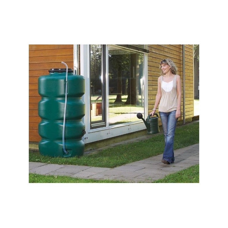 Tanque de água da chuva Graf 500 L, coleta de água da chuva 500 litros, 72 x 88 x 108 cm, verde - 2