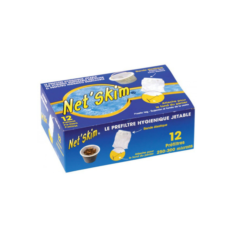 Net'Skim pudełko z 12 jednorazowymi prefiltrami do kosza skimmera