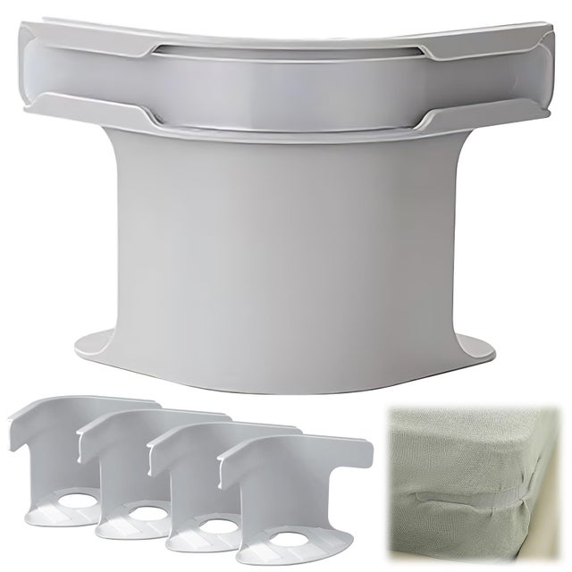 Lot de 4 supports de draps-housses avec bandes de fermeture, porte-matelas contre le glissement, attaches d'angle pour toutes les tailles de matelas