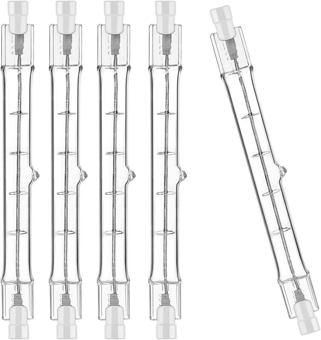 Zestaw 5 żarówek halogenowych R7S 118 mm 400 W 230 V, trzonek halogenowy R7S 118 mm, żarówka halogenowa r7s, lampa halogenowa z trzonkiem, ściemnialna
