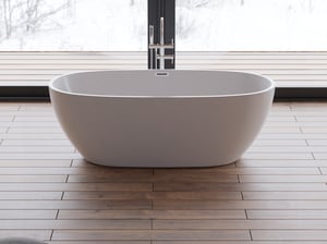 Baignoire îlot ovale SAMBA L. 170 x l. 79 cm, by SPALINA
