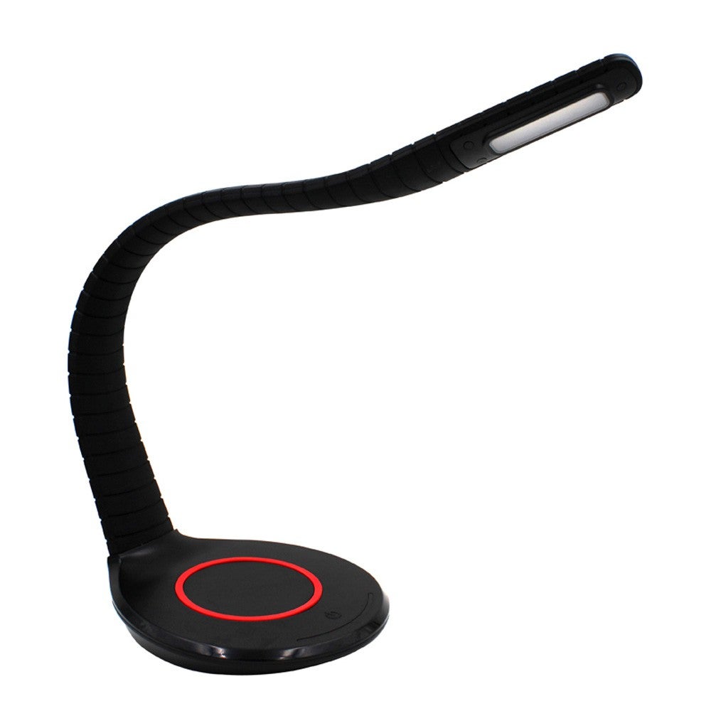 Lampă de birou Led Vader Modern Negru și Roșu 5W Tactil cu 3 temperatură de culoare e intensitate Reglabil