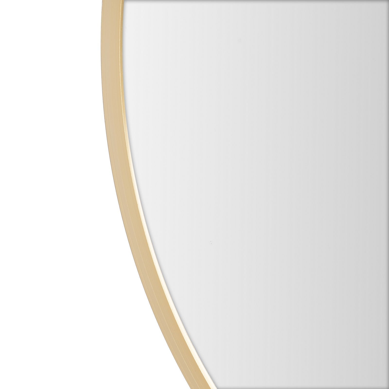 Espejo de pared redondo con marco de aluminio dorado de 60 cm LOLAhome - 4