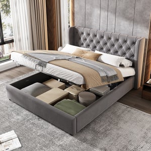 Chesterfield Letto Imbottito Con Alta Testata Matrimoniale Doppio 180x200cm