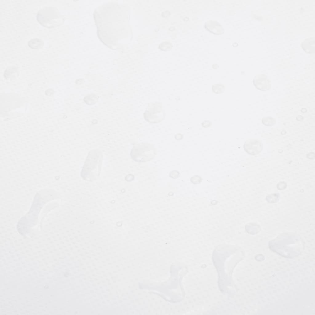 Bâche en toile avec revêtement en PVC, 650 g/m², blanche, pour le garage, 2,5 × 4,5 m - 6