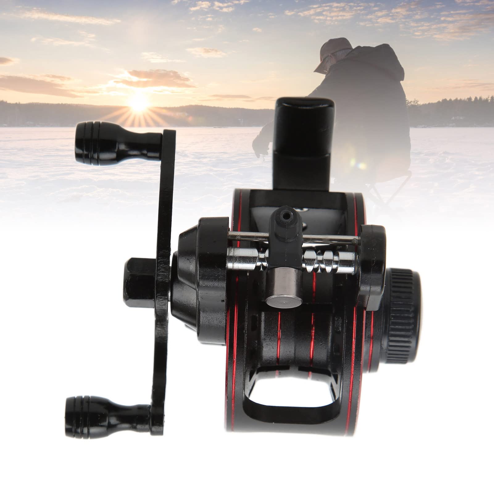 Mulinello da pesca a mosca in metallo, rapporto di velocità 3.0:1 Mulinello da pesca sul ghiaccio anteriore destro sinistro (mano destra) - 2