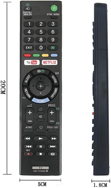 Telecomando RMT-TX300E adatto per TV LED LCD Sony RMT-TX300P RMF-TX100 Telecomando RMT-TX300E adatto per TV LED LCD Sony RMT-TX300P RMF-TX100