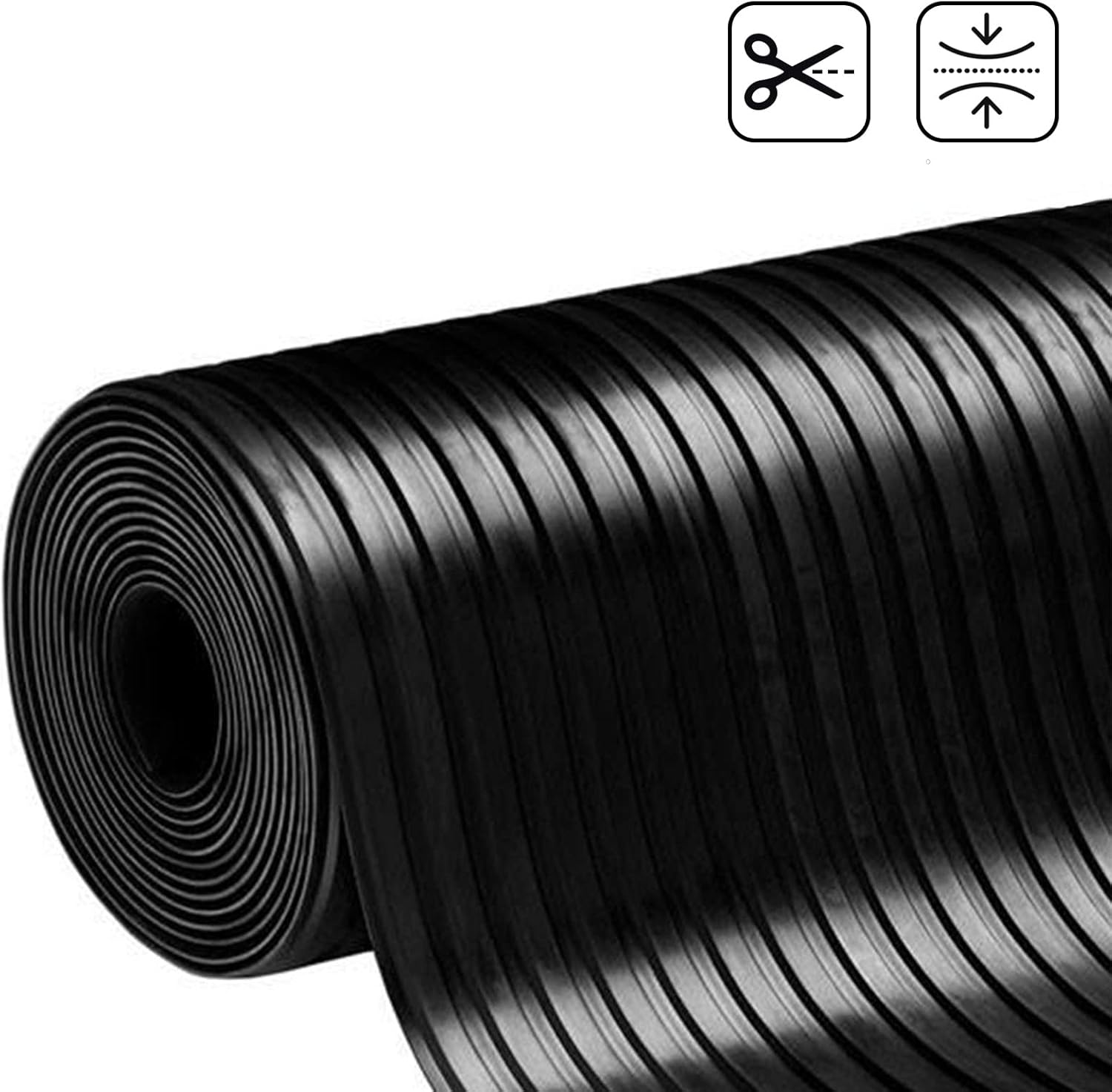 Revêtement de Sol résistant de -30°C à +69°C, Ep = 3 mm, Modèle Fines nervures, 100 x 250 cm - 3