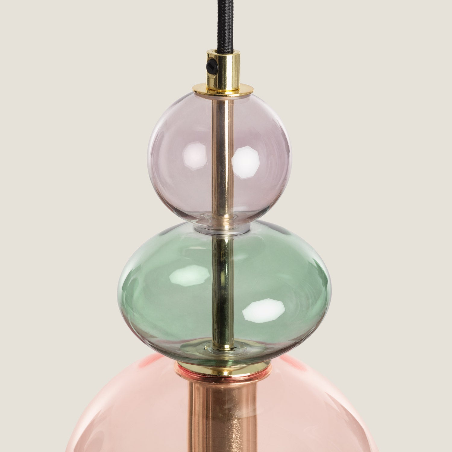 - Lampada a Sospensione Baudelaire | Design Elegante in Metallo e Vetro | Compatibile con Lampadina E14 | Uso Interno | Paralume - 6