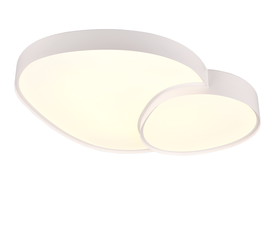 Plafon LED z pilotem RISE biały 51W Odcienie bieli 5100lm metal wym:11x77x63cm IP20 Trio