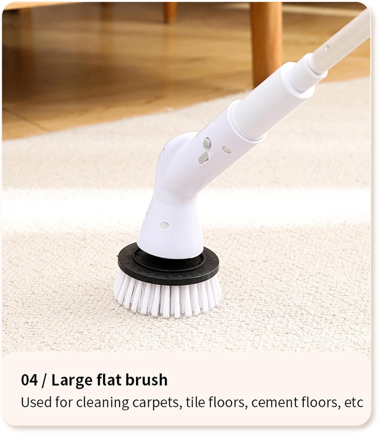 Brosse de nettoyage de baignoire électrique sans fil et étanche 1200 mAh - 7