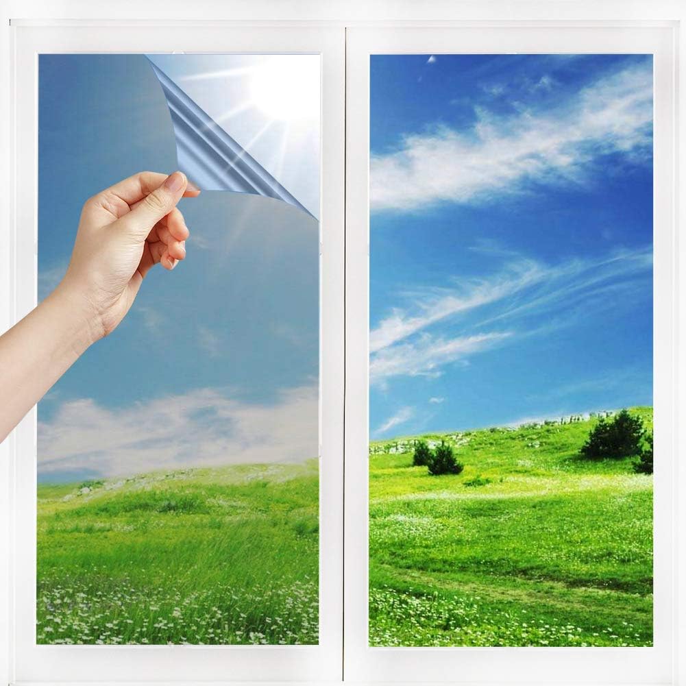 Pellicola Per La Privacy Delle Finestre Pellicola Per Specchio Unidirezionale Pellicola Per Protezione Solare Anti-UV Pellicola Autoadesiva,50x200cm | Leroy Merlin - Foto 10