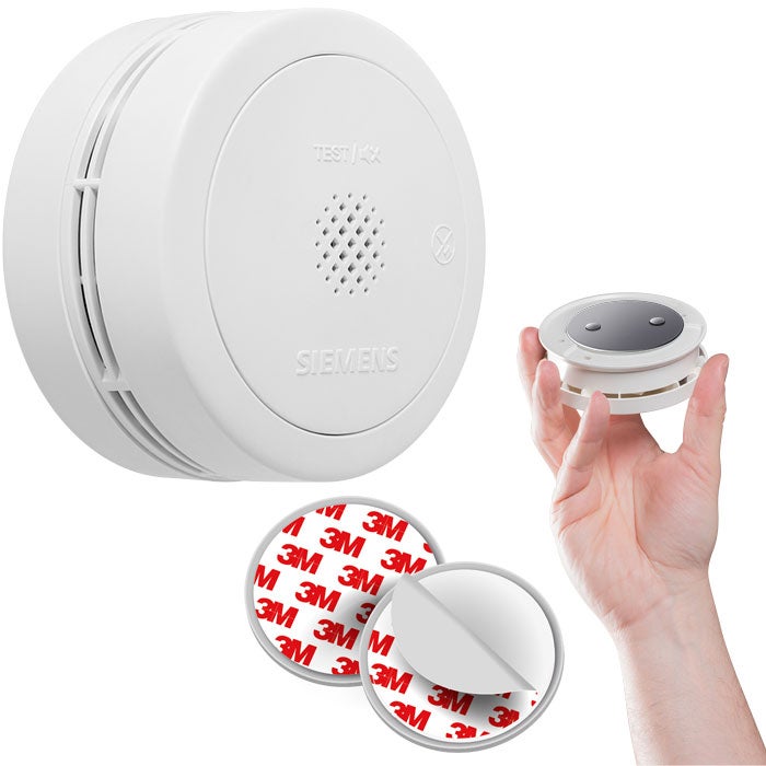 Détecteur De Fumée Connecté 10 Ans - Support Magnétique - Alarme 85 DB - Certifié TÜV - Batterie CR123A Remplaçable