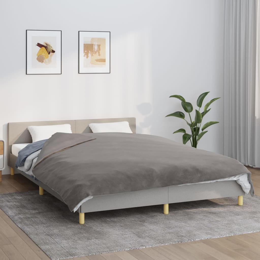 Maison exclusive - manta con peso con funda tela gris 200x220 cm 9 kg