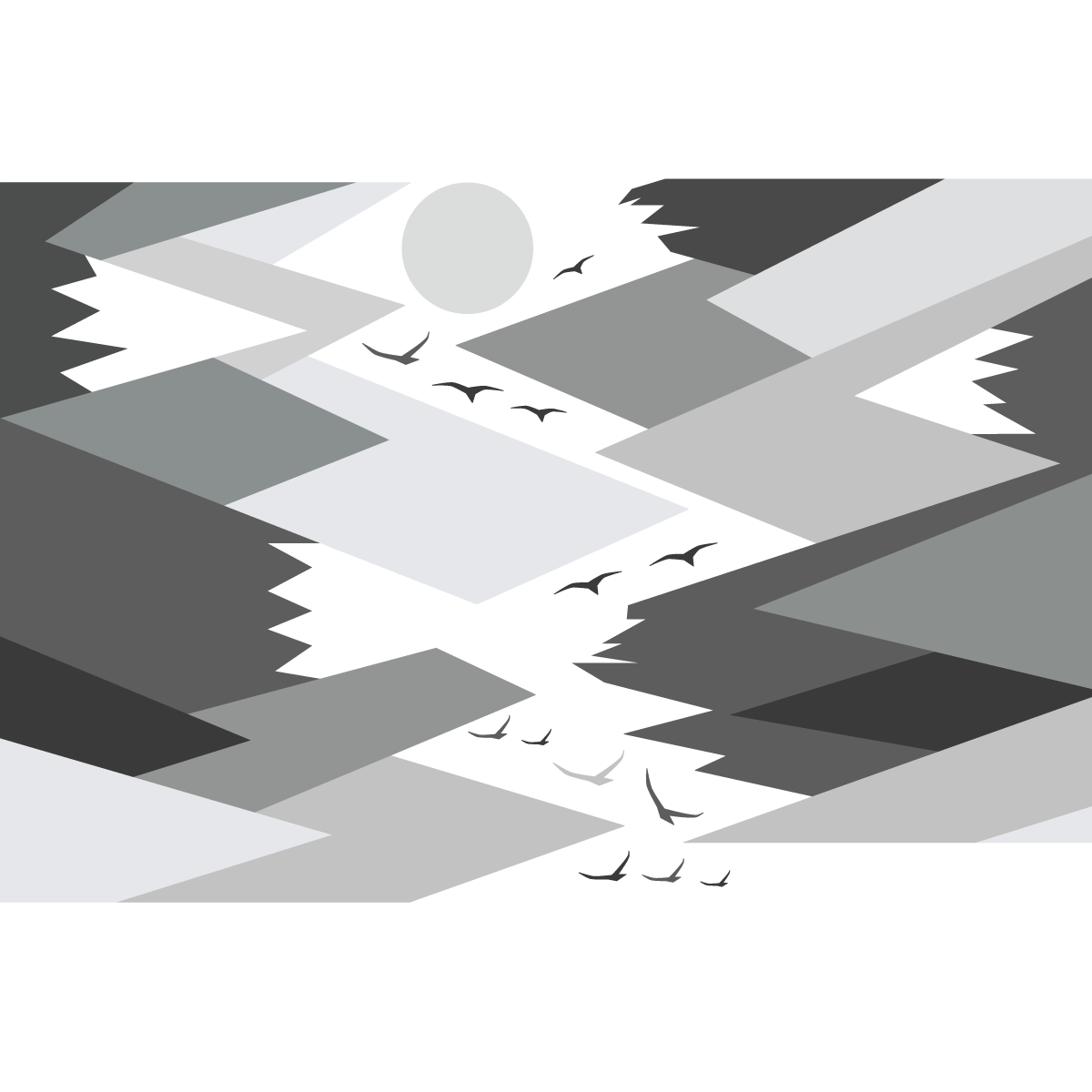 Adesivo bambino di montagna scandinavo rebeka - Sticker adesivo - adesivi murali - 90x135cm - 2