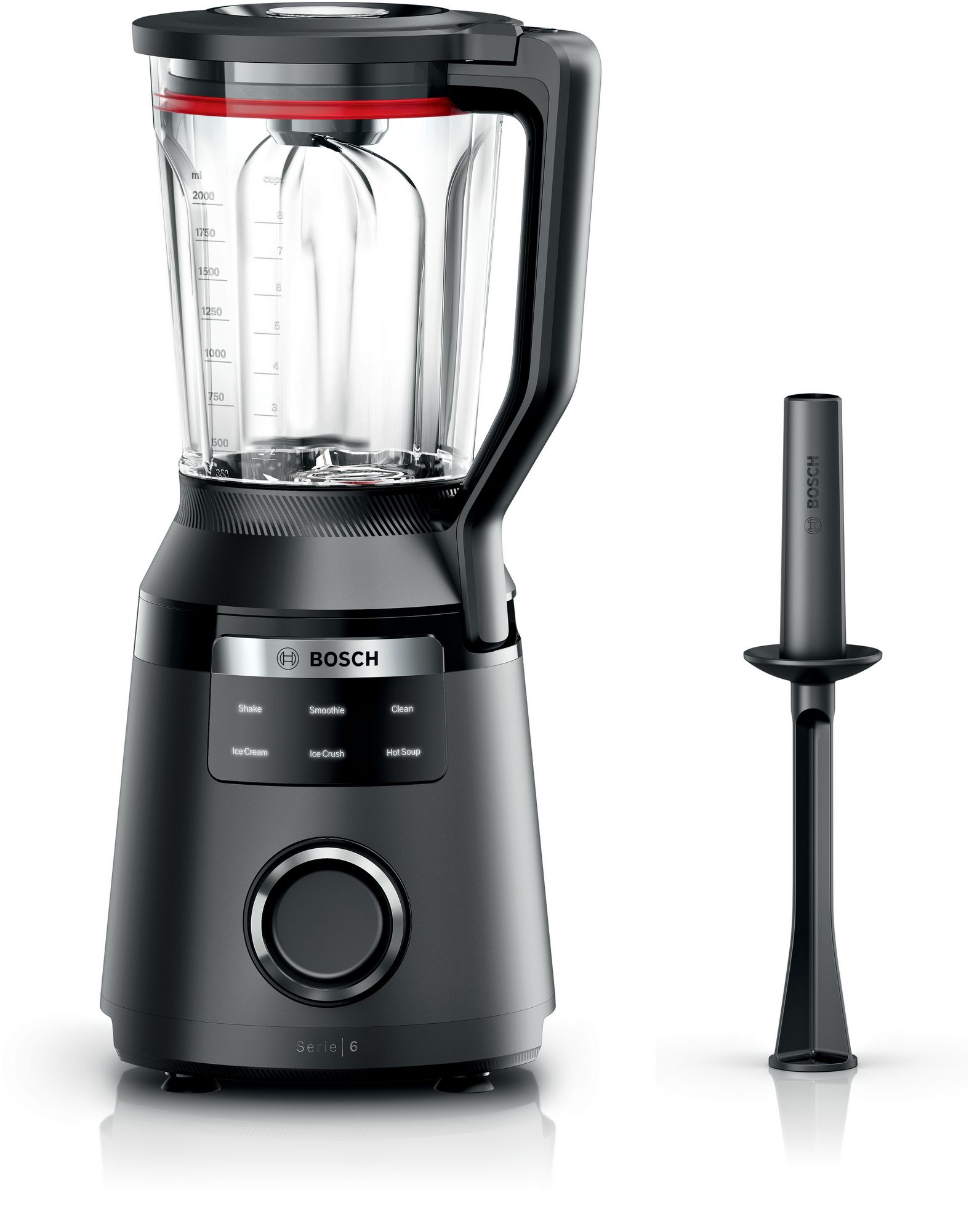 Bosch Batidora Serie 6 Mmb6652b 2 L Batidora De Sobremesa 1800 W Negra , Leroy Merlin